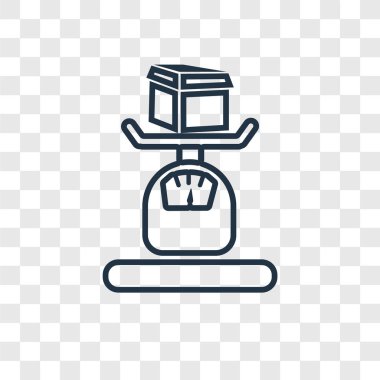 modaya uygun bir tasarım tarzı ölçek simgesi. ölçek simgesi üzerinde şeffaf arka plan izole. ölçek vektör simgesi basit ve modern düz simgesi web sitesi, mobil, logo, app, UI. ölçek simge vektör çizim, Eps10.