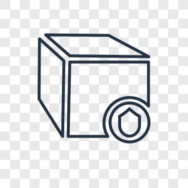 paket simgesi modaya uygun bir tasarım tarzı. paket simgesi üzerinde şeffaf arka plan izole. paket vektör simgesi basit ve modern düz simgesi web sitesi, mobil, logo, app, UI. paket simgesi vektör çizim, Eps10.