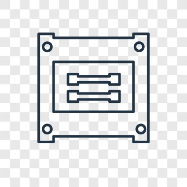 modaya uygun bir tasarım tarzı kutusu simgesi. saydam arka plan üzerinde izole kutusu simgesi. Kutu vektör simgesi basit ve modern düz simgesi web sitesi, mobil, logo, app, için Kullanıcı arabirimi. kutusu simge vektör çizim, Eps10.