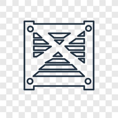 modaya uygun bir tasarım tarzı kutusu simgesi. saydam arka plan üzerinde izole kutusu simgesi. Kutu vektör simgesi basit ve modern düz simgesi web sitesi, mobil, logo, app, için Kullanıcı arabirimi. kutusu simge vektör çizim, Eps10.