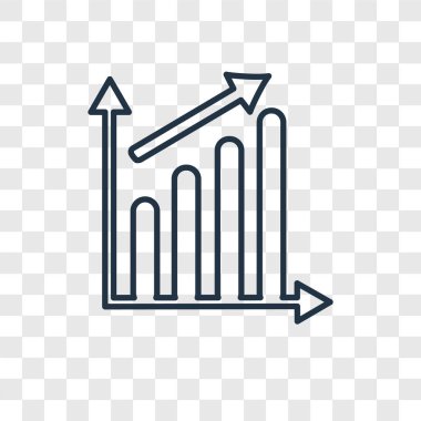 modaya uygun bir tasarım tarzı büyüme simgesi. saydam arka plan üzerinde izole büyüme simgesi. büyüme vektör simgesi basit ve modern düz simgesi web sitesi, mobil, logo, app, UI. büyüme simge vektör çizim, Eps10.