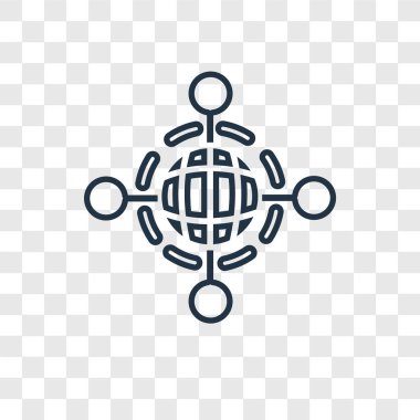 Internet simgesini modaya uygun bir tasarım tarzı. Internet simgesini şeffaf arka plan üzerinde izole. Internet vektör simgesi basit ve modern düz simgesi web sitesi, mobil, logo, app, UI. Internet simge vektör çizim, Eps10.