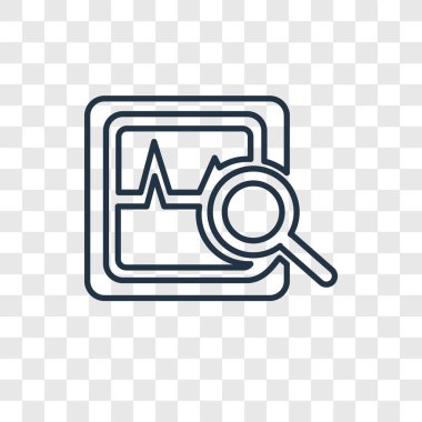 modaya uygun bir tasarım tarzı Analytics simgesi. analytics simgesi üzerinde şeffaf arka plan izole. Analytics simgesi basit vektör ve modern düz UI uygulaması, web sitesi, mobil, logo, sembol. Analytics simge vektör çizim, Eps10.