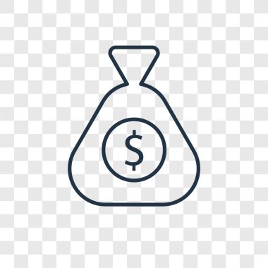 para simgesi modaya uygun bir tasarım tarzı. para simgesi üzerinde şeffaf arka plan izole. para vektör simgesi basit ve modern düz simgesi web sitesi, mobil, logo, app, UI. para simge vektör çizim, Eps10.