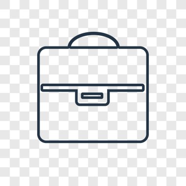 Evrak Çantası simgesini modaya uygun bir tasarım tarzı. Evrak Çantası simgesini şeffaf arka plan üzerinde izole. Evrak Çantası'nı vektör simgesi basit ve modern düz simgesi web sitesi, mobil, logo, app, UI. Evrak Çantası'nı simge vektör çizim, Eps10.