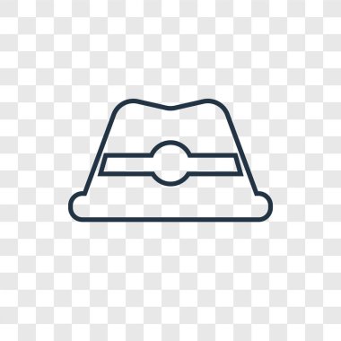 modaya uygun bir tasarım tarzı şapka simgesi. saydam arka plan üzerinde izole şapka simgesi. şapka vektör simgesi basit ve modern düz simgesi web sitesi, mobil, logo, app, UI. şapka simge vektör çizim, Eps10.