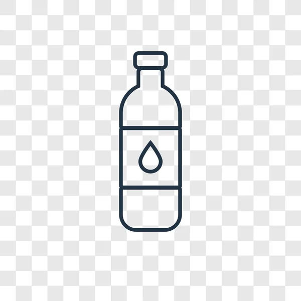 Botol Ikon Air Dengan Gaya Desain Trendi Botol Ikon Air - Stok Vektor