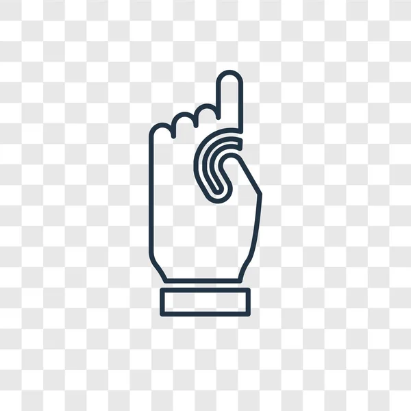 トレンディなデザイン スタイルの泡指アイコン 泡指アイコンが透明な背景に分離されました 泡指ベクトル アイコン シンプルでモダンなフラット記号 Web サイト モバイル アプリの — ストックベクタ