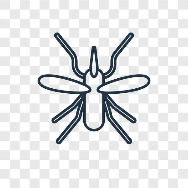 Икона Комара Модном Стиле Дизайна Иконка Комара Изолирована Прозрачном Фоне — стоковый вектор