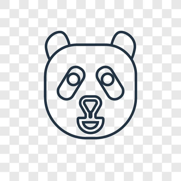 Oso Panda Icono Estilo Diseño Moda Oso Panda Icono Aislado — Vector de stock