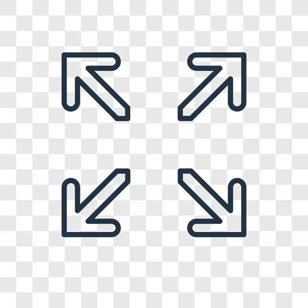 Erweitern Sie Symbol Trendigen Design Stil Erweitern Symbol Isoliert Auf — Stockvektor