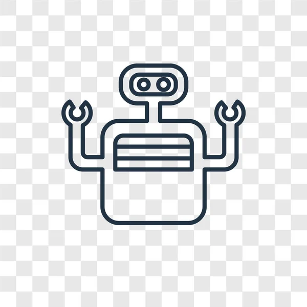 Bot Ikonen Trendig Designstil Bot Ikonen Isolerad Transparent Bakgrund Bot — Stock vektor