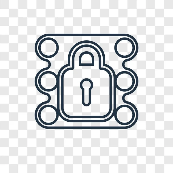 Secure Data Icon Trendigen Design Stil Sicheres Datensymbol Isoliert Auf — Stockvektor