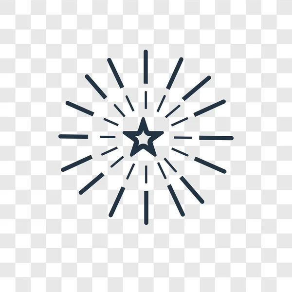Star Ikone Trendigen Design Stil Stern Symbol Isoliert Auf Transparentem — Stockvektor