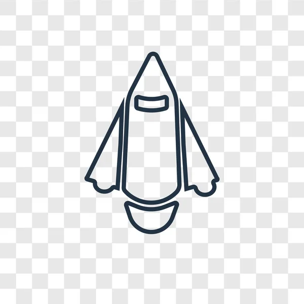 Space Ship Icon Trendy Design Style Space Ship Icon Isolated — Stock Vector