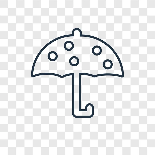 Regenschirm Ikone Trendigen Design Stil Regenschirm Symbol Isoliert Auf Transparentem — Stockvektor