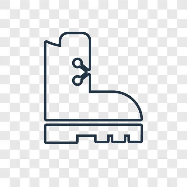 Boot Pictogram Trendy Stijl Boot Pictogram Geïsoleerd Transparante Achtergrond Boot — Stockvector