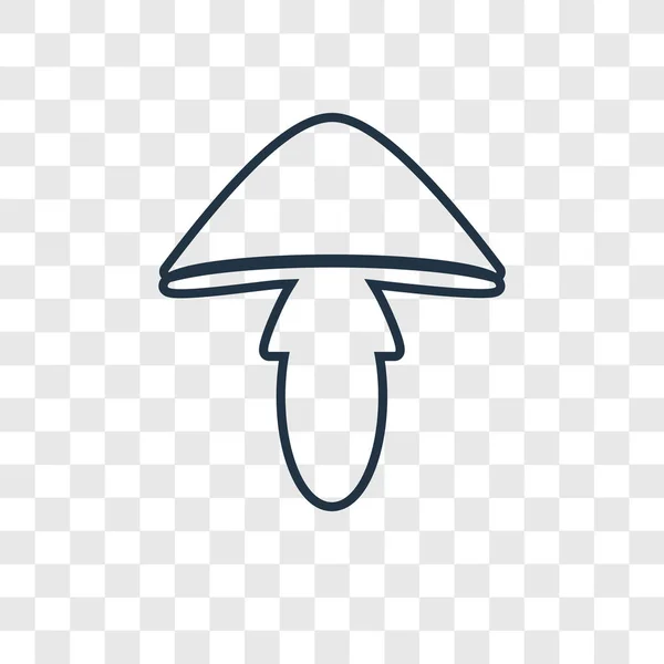 Mushroom Icon Trendy Design Style Mushroom Icon Isolated Transparent Background — Stock Vector