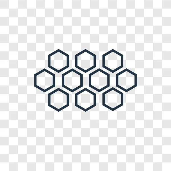 Icono Hexagones Estilo Diseño Moda Hexagones Icono Aislado Sobre Fondo — Archivo Imágenes Vectoriales