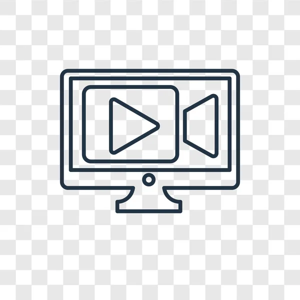 Εικονίδιο Του Βίντεο Στα Μοντέρνα Στυλ Σχεδιασμού Εικονίδιο Βίντεο Που — Διανυσματικό Αρχείο