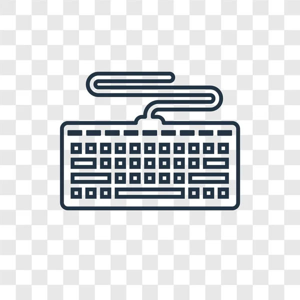 Tastatur Symbol Trendigen Design Stil Tastatur Symbol Isoliert Auf Transparentem — Stockvektor
