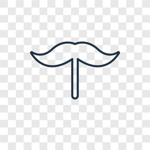 Icône Moustache Dans Style Design Tendance Icône Moustache Isolé Sur — Image vectorielle