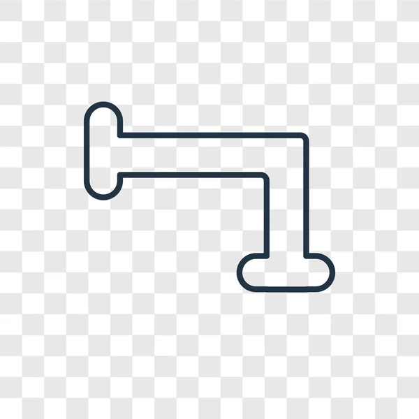 Pfeifensymbol Trendigen Design Stil Rohrsymbol Isoliert Auf Transparentem Hintergrund Rohrvektorsymbol — Stockvektor