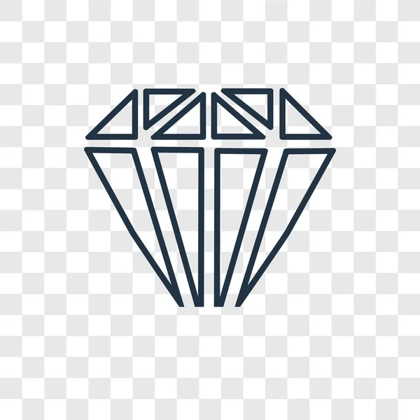 Алмазна Іконка Модному Стилі Дизайну Алмазна Ікона Ізольована Прозорому Фоні — стоковий вектор