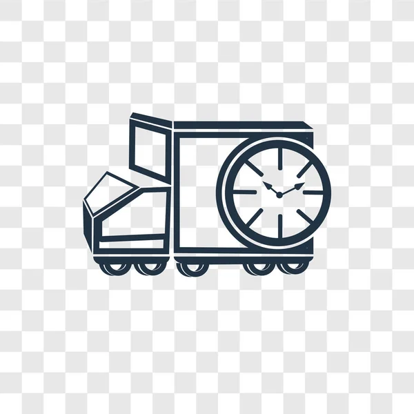 Значок Вантажівки Доставки Модному Стилі Дизайну Значок Вантажівки Доставки Ізольовано — стоковий вектор