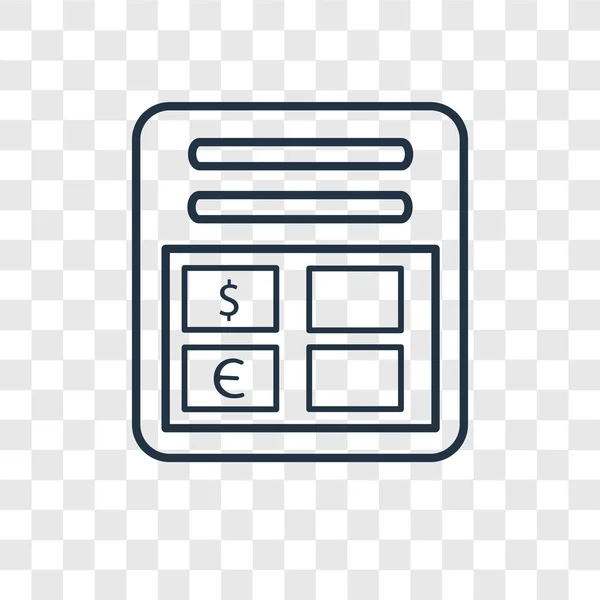 Invoice Icon Trendy Design Style Invoice Icon Isolated Transparent Background — Stock Vector