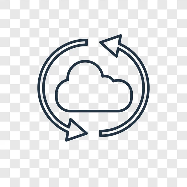 cloud computing icon in trendy design style. cloud computing icon isolated on transparent background. cloud computing vector icon simple and modern flat symbol for web site, mobile, logo, app, UI. cloud computing icon vector illustration, EPS10.