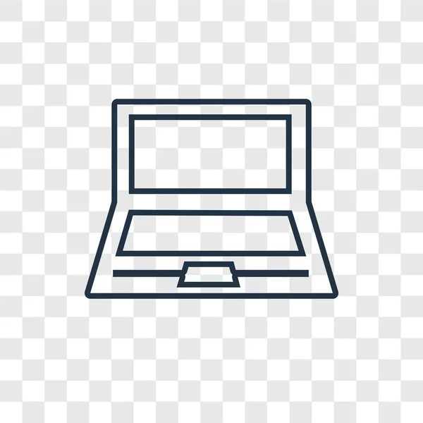 Laptop Icon Trendy Design Style Laptop Icon Isolated Transparent Background — Stock Vector