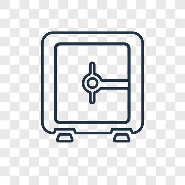 Иконка Сейфа Модном Стиле Дизайна Иконка Сейфа Изолирована Прозрачном Фоне — стоковый вектор