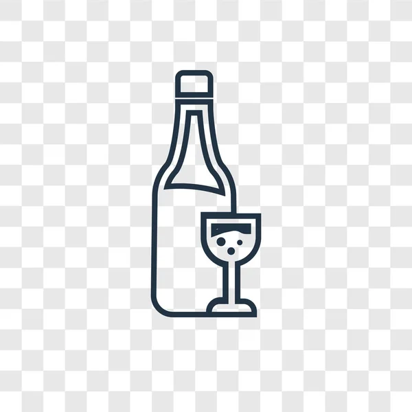 Wine Bottle Icon Trendy Design Style Wine Bottle Icon Isolated — Stock Vector