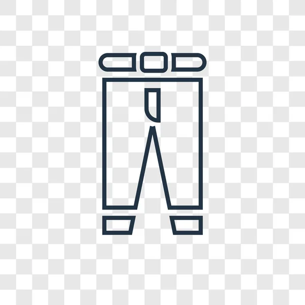 Broek Pictogram Trendy Stijl Broek Pictogram Geïsoleerd Transparante Achtergrond Broek — Stockvector