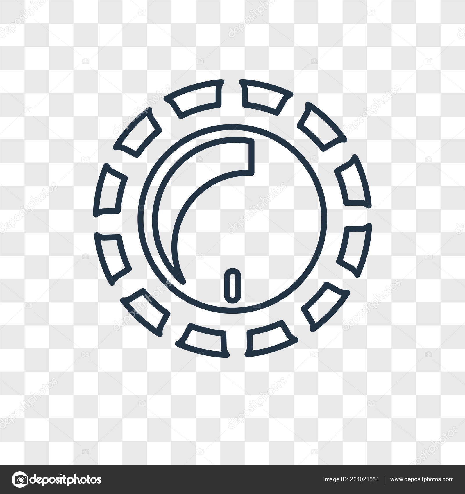 Dimmer Ikone Trendigen Design Stil Dimmer Symbol Isoliert Auf