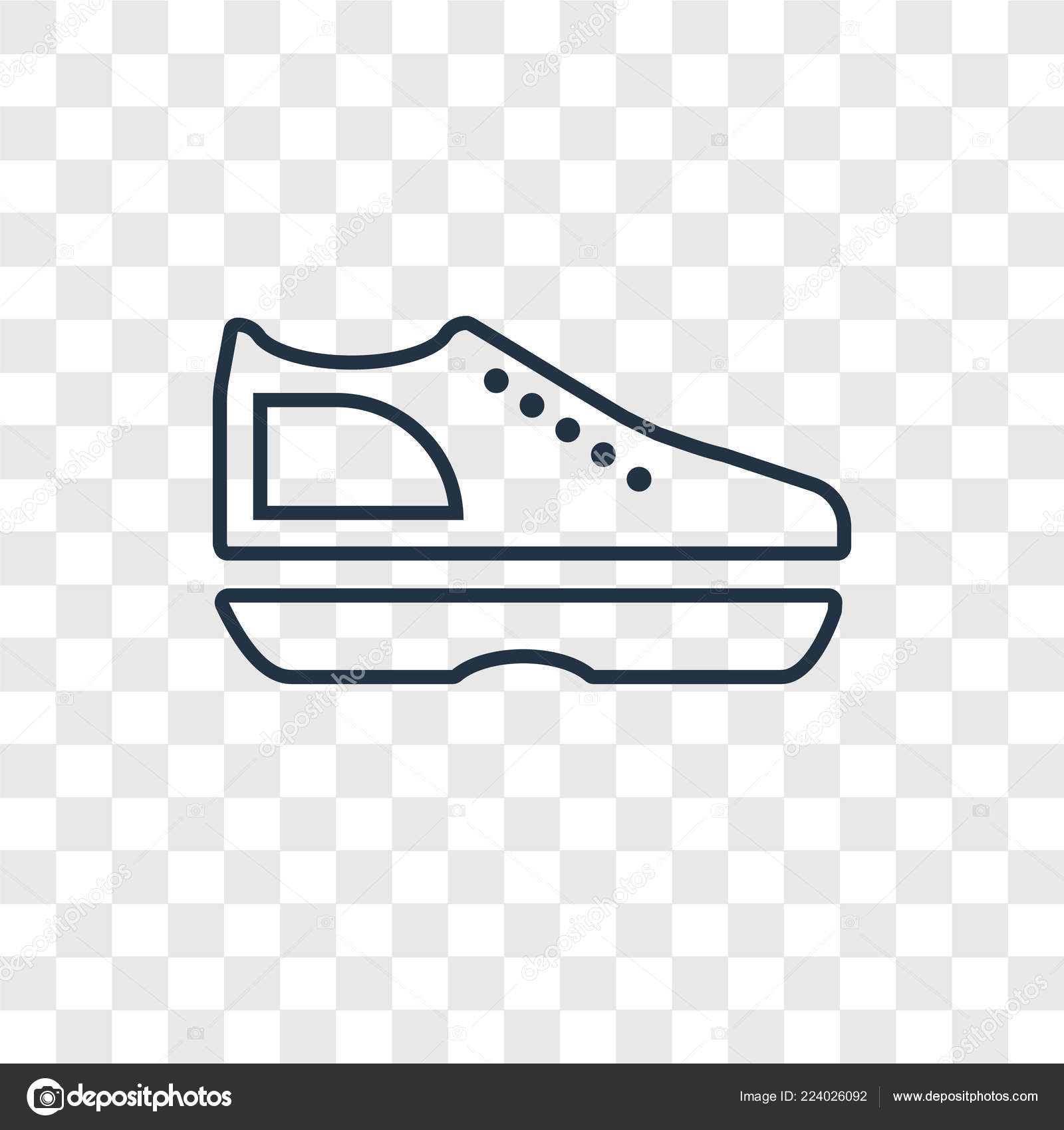 shoe icon vector