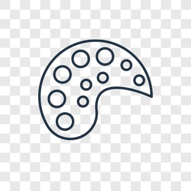 modaya uygun bir tasarım tarzı boya paleti simgesi. paleti simgesi üzerinde şeffaf arka plan izole boya. boya paleti vektör simgesi basit ve modern düz simgesi web sitesi, mobil, logo, app, UI. Palet simge vektör çizim, Eps10 boya.