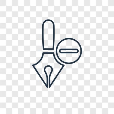 modaya uygun bir tasarım tarzı kalem simgesi. saydam arka plan üzerinde izole kalem simgesi. kalem vektör simgesi basit ve modern düz simgesi web sitesi, mobil, logo, app, UI. kalem simge vektör çizim, Eps10.