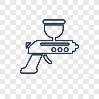 modaya uygun bir tasarım tarzı Airbrush simgesi. airbrush simgesi üzerinde şeffaf arka plan izole. Airbrush vektör simgesi basit ve modern düz simgesi web sitesi, mobil, logo, app, UI. Airbrush simge vektör çizim, Eps10.