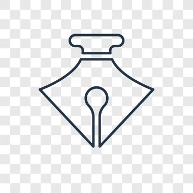 modaya uygun bir tasarım tarzı kalem simgesi. saydam arka plan üzerinde izole kalem simgesi. kalem vektör simgesi basit ve modern düz simgesi web sitesi, mobil, logo, app, UI. kalem simge vektör çizim, Eps10.