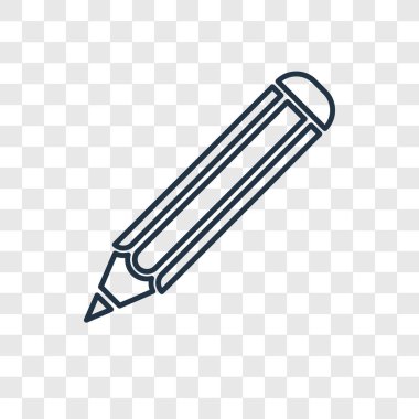 modaya uygun bir tasarım tarzı kurşun kalem simgesini. saydam arka plan üzerinde izole kalem simgesini. kalem vektör simgesi basit ve modern düz simgesi web sitesi, mobil, logo, app, UI. kalem simge vektör çizim, Eps10.