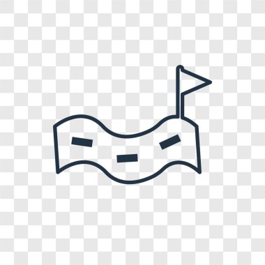 modaya uygun bir tasarım tarzı yer bayrak simgesi. saydam arka plan üzerinde izole konum bayrak simgesi. konumu bayrak simgesi basit vektör ve modern düz UI uygulaması, web sitesi, mobil, logo, sembol. konumu bayrak simge vektör çizim, Eps10.