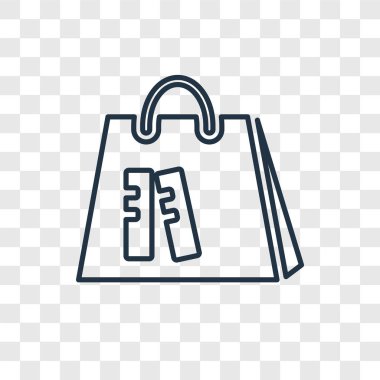 Kitap simgesini modaya uygun bir tasarım tarzı torba. saydam arka plan üzerinde izole kitap simgesi torba. torba vektör simgesi basit kitaplar ve modern düz UI uygulaması, web sitesi, mobil, logo, sembol. Kitaplar simge vektör çizim, Eps10 torba.