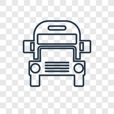 okul otobüsü simgesi modaya uygun bir tasarım tarzı. okul otobüsü simgesi üzerinde şeffaf arka plan izole. okul otobüsü vektör simgesi basit ve modern düz simgesi web sitesi, mobil, logo, app, UI. okul otobüsü simge vektör çizim, Eps10.