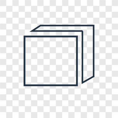 küp simgesini modaya uygun bir tasarım tarzı. küp simgesini şeffaf arka plan üzerinde izole. küp vektör simgesi basit ve modern düz simgesi web sitesi, mobil, logo, app, UI. küp simge vektör çizim, Eps10.