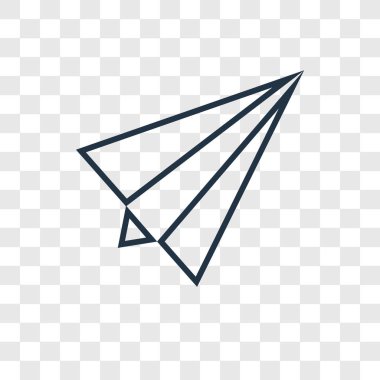 modaya uygun bir tasarım tarzı kağıt uçak simgesi. Kağıt Uçak simgesi üzerinde şeffaf arka plan izole. kağıt uçak vektör simgesi basit ve modern düz simgesi web sitesi, mobil, logo, app, UI. Kağıt Uçak simge vektör çizim, Eps10.