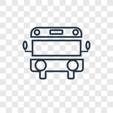 okul otobüsü simgesi modaya uygun bir tasarım tarzı. okul otobüsü simgesi üzerinde şeffaf arka plan izole. okul otobüsü vektör simgesi basit ve modern düz simgesi web sitesi, mobil, logo, app, UI. okul otobüsü simge vektör çizim, Eps10.