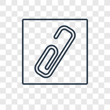 modaya uygun bir tasarım tarzı ataç simgesi. ataç simgesi üzerinde şeffaf arka plan izole. ataç vektör simgesi basit ve modern düz simgesi web sitesi, mobil, logo, app, UI. ataç simgesi vektör çizim, Eps10.