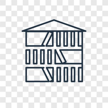 modaya uygun bir tasarım tarzı Kütüphane simgesi. saydam arka plan üzerinde izole Kütüphane simgesi. Kütüphane vektör simgesi basit ve modern düz simgesi web sitesi, mobil, logo, app, UI. Kütüphane simge vektör çizim, Eps10.